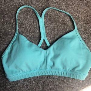 Fleo Reinette Sports Bra Aqua Splash x Katie Crewe